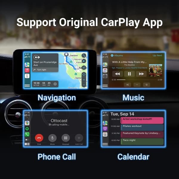 Mini CarPlay trådløs adapter til automatisk CarPlay-forbindelse i din bil.