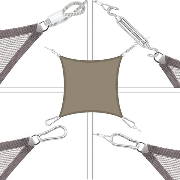 Premium Grade Skyggesejl Hardware Kit Designet til Nem og Effektiv Montering