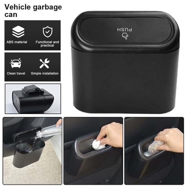 Bil Skräp Soptunna Dammbehållare Låda Hållare Mini Skräp