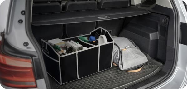 Stor bilbagagerumsarrangør, 3 rum, 50×32,5×32,5 cm