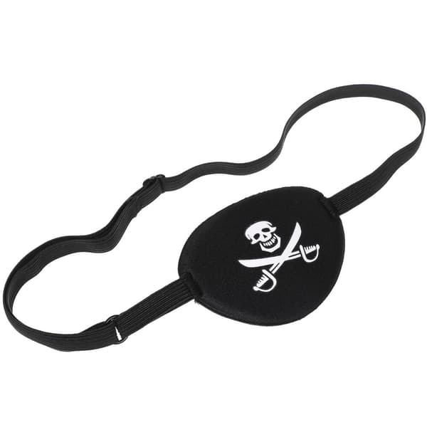 Pirate øjenmaske, sort øjenmaske, til børn, krydsformet