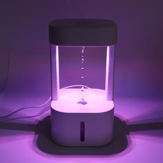 Anti-Gravity Vattendroppar Luftfuktare - Sval Dimma - LED-lampor - Sovrum Kontor - 580ml