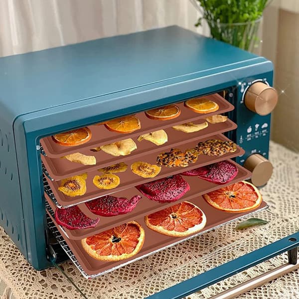 Stk. Tørretumbler Silikonemåtte Mad Dehydreret Maskine Bageforme Dehydratorbakke