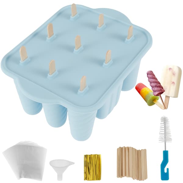 Gitter Is Lolly Fløde Maker Form DIY Ispind Form Frossen Yoghurt Fødevarekvalitet Blå