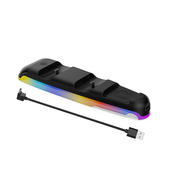 Dobbelt Controller Opladningsdock Solid Controller Opladerstation PS5 Gamepad