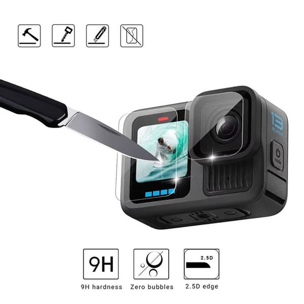 GoPro Hero 12 -lisävarustesarjat, musta silikonisuojakotelo