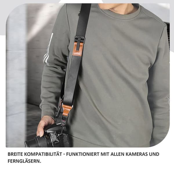 Kamerarem, brun - axelrem