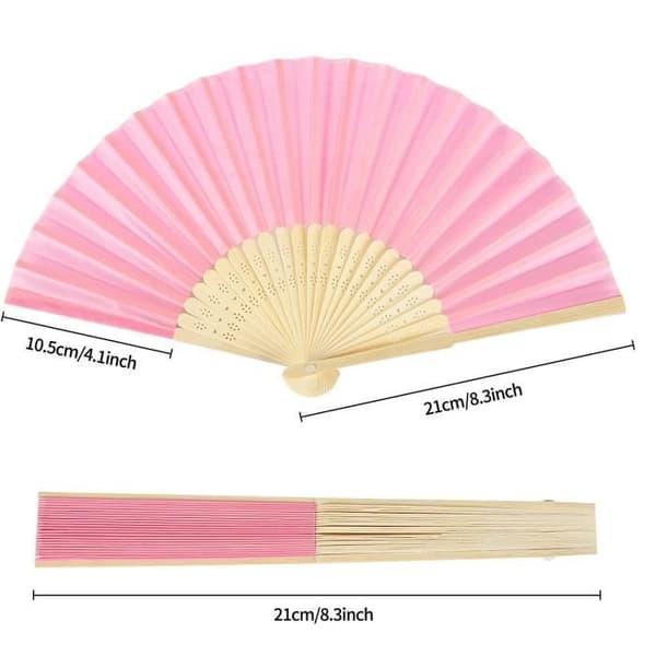 Papirvifte - Uspecificeret - Bryllup - 12-pak - Pink - Let og Sammenfoldelig