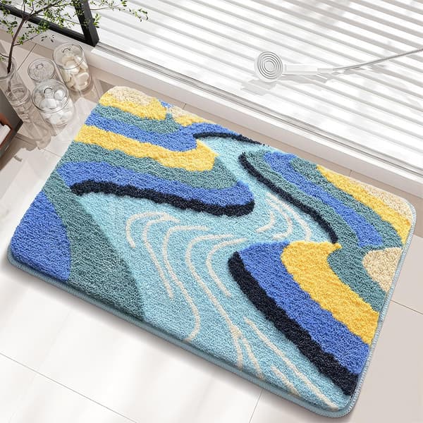 Kylpyhuonematto, luova jokikuvio - 50*80cm