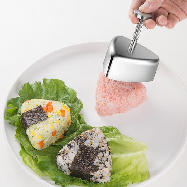 Triangel Sushi Form Onigiri Risboll Bento Press Maker Form Kök DIY Verktyg