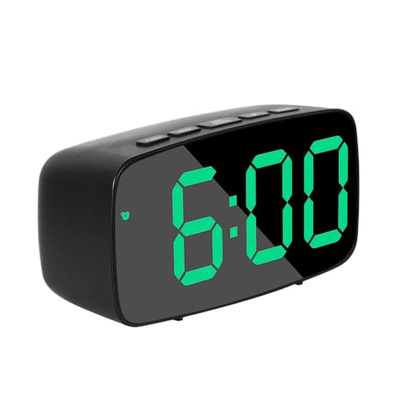 Digital väckarklocka för sovrum Batteribackup Ström LED-display 12/24H Elektronisk skrivbordsklocka för barnrum