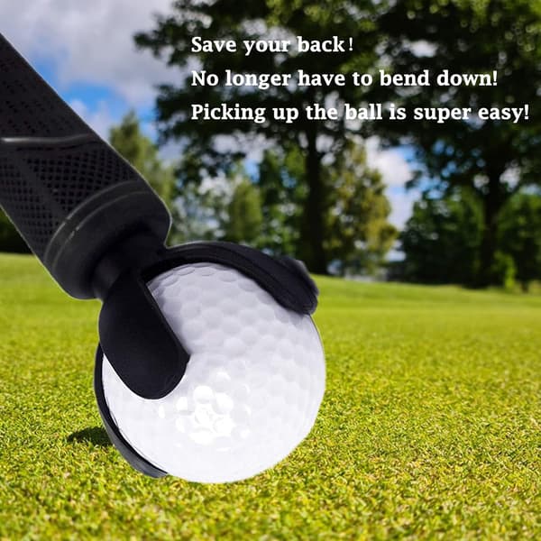 6-pack golfbollsuppsamlare med sugkopp i form av hundtass