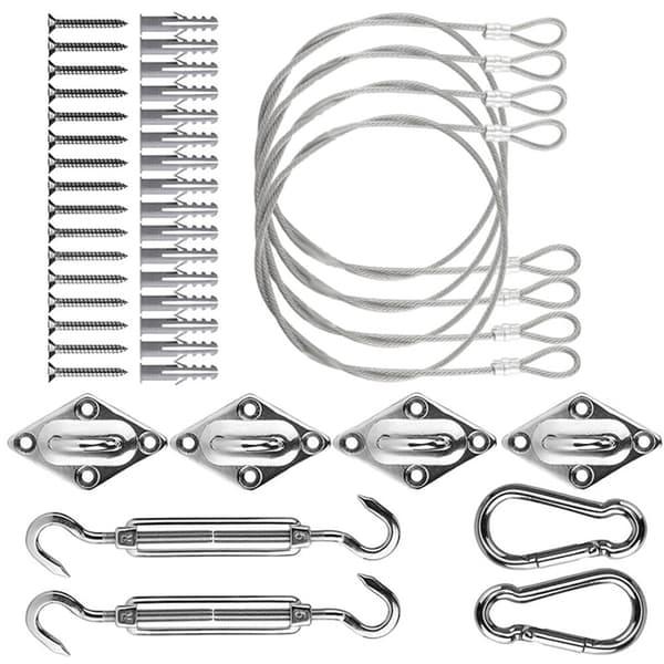 Premium Grade Skyggesejl Hardware Kit Designet til Nem og Effektiv Montering