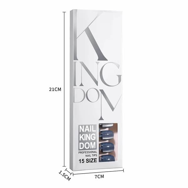 120 kunstige negle, blank finish, bordeaux