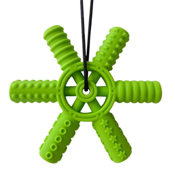 Autism Leksak Hjul Fidget Sensoriskt Tugghalsband - Grön