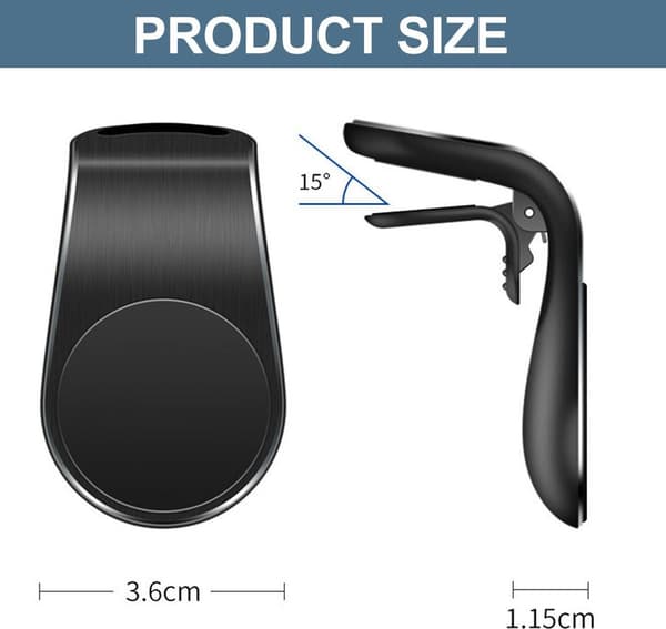 Universal magnetisk biludluftningsmobiltelefonholder