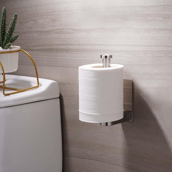 Selvklæbende toiletpapirholder - Rustfrit stål - Badeværelsestilbehør