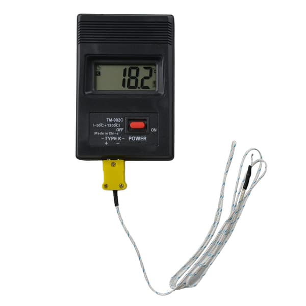 Digital termometer (-50 till 1300°C), K-typ termometer + sond, TH07