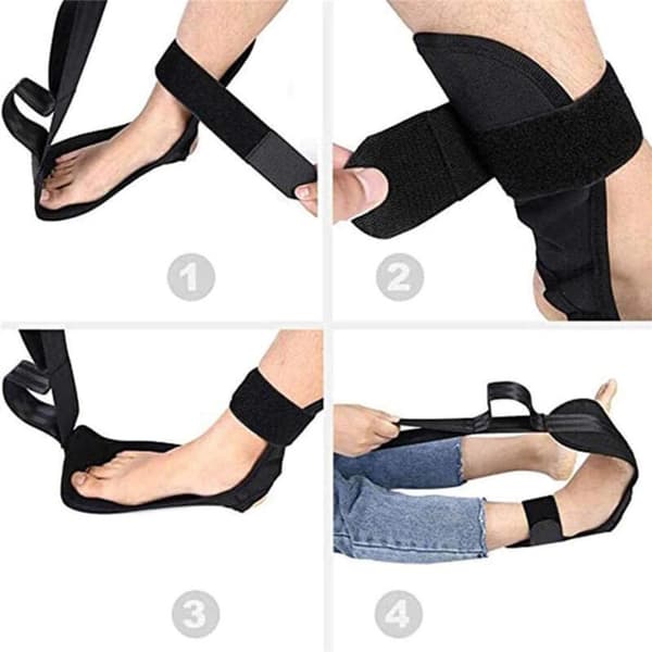 Yogastretchbälte, stretchbälte, ligamentsträckning - blå