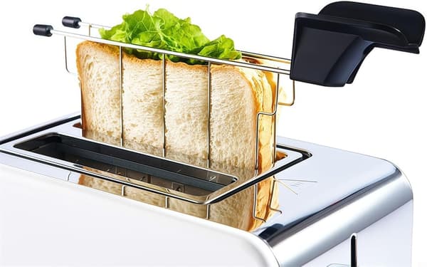 Sandwichgrill i rustfrit stål, toaststativ, madlavningstilbehør