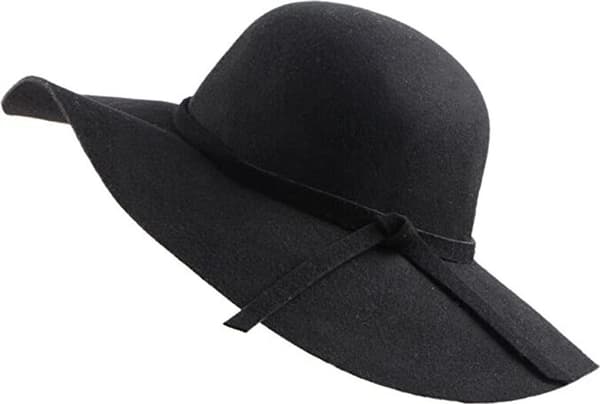 Bredskygget bowlerhat i uldfilt