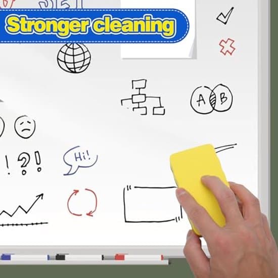 Magnetisk Whiteboard Svamp - Ergonomisk Design - Fire-farvet Sæt