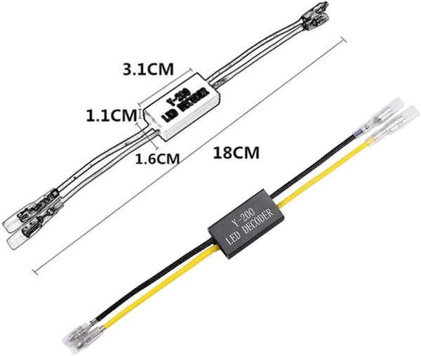 12V Motorcykel LED Modstand, Dekoder, Motorcykel og Scooter Styresignalkorrektionscontroller