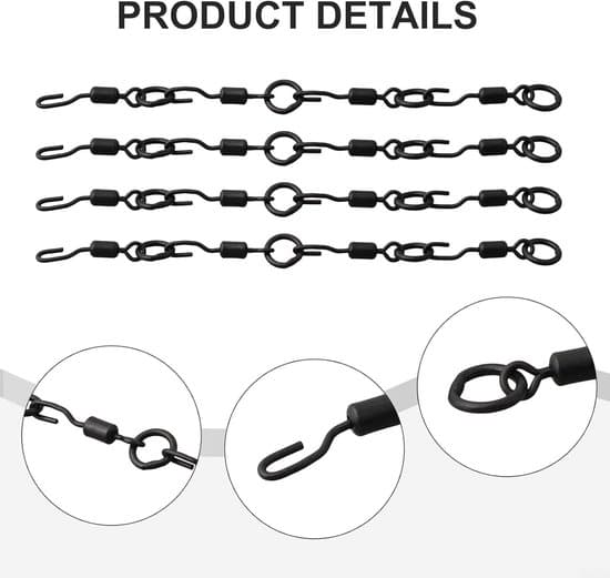 Karpefiskeri Essentials 20 stk. Spinner Swivels med hurtigskiftefunktion til krogjusteringer
