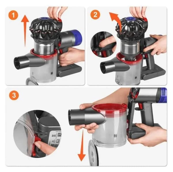 Erstatningsstøvbeholder til Dyson V7 V8