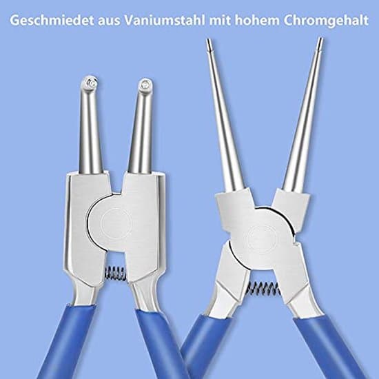 175 mm Låseringstangsæt - Professionel Tang - Ergonomisk Design - 4-delt Sæt