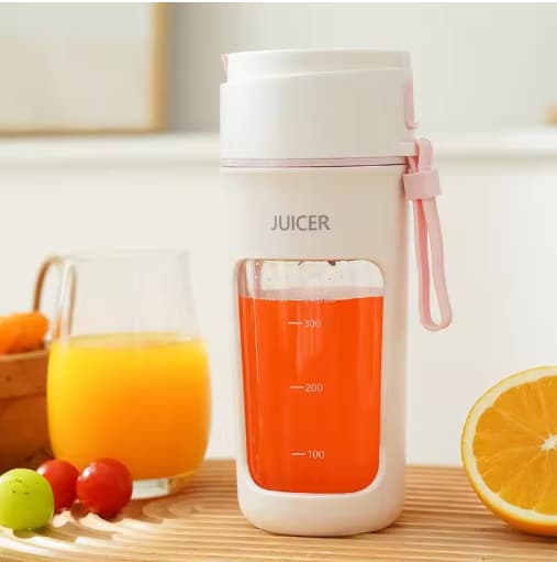 Juicing Cup, Multi-use Juicer m/ Digital Disp. & USB Genoplad. El-blender - Pink