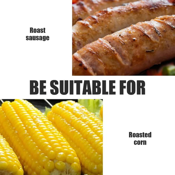 Korvgrill, korvgrill i rostfritt stål