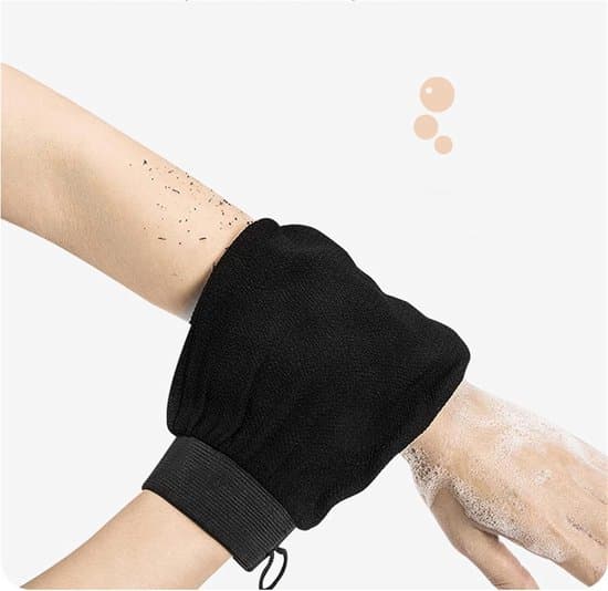2-pack - Badhandskar - Exfolierande duschhandskar - Återanvändbara - Kroppsvård - Bad - Rosa