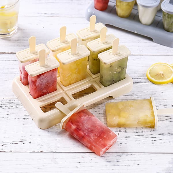 Cellblockformar Glassform Isglass Gelé Pop Popsicle Maker Formbricka Blå