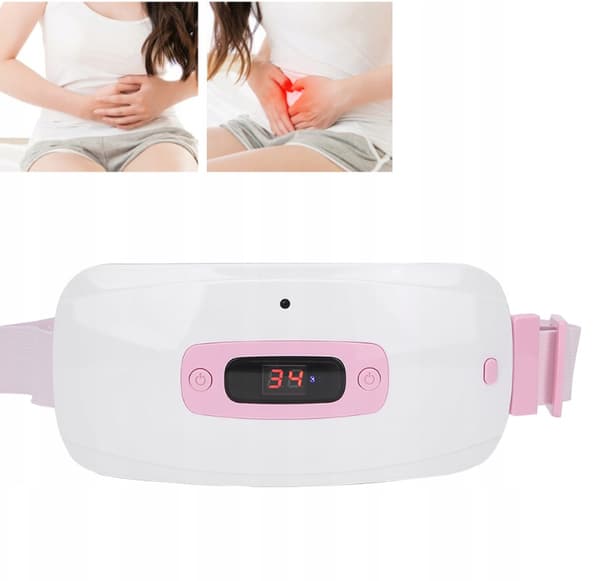 Varmbælte Menstruationsbind Smerte Periode Lindring Elektriske Kramper Krampe Talje