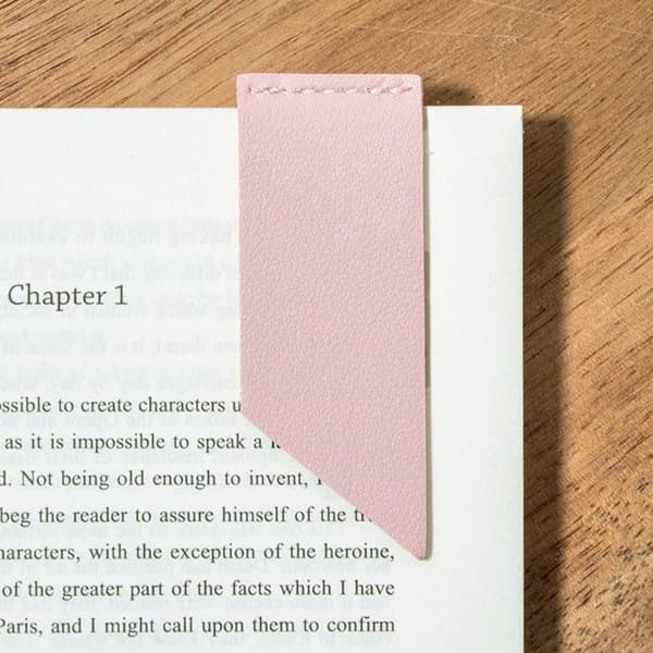 4 STK PU Læder Farve Læder Bogmærke Hjørne Side Markør Studenter