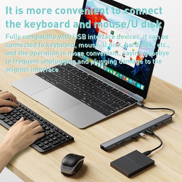 10-i-1 USB, Dataport, 4K, HDMI, MacBook, M1, iPad, Pro, Surface, Pro