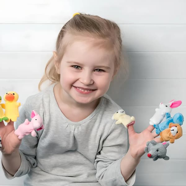 Baby Fingerdockor Set, 10-pack. Fingerdockor kan användas