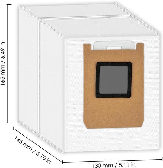 10-pack ersättningsdammsugarpåsar för Eufy Omni E28/E25/E35 robotdammsugare
