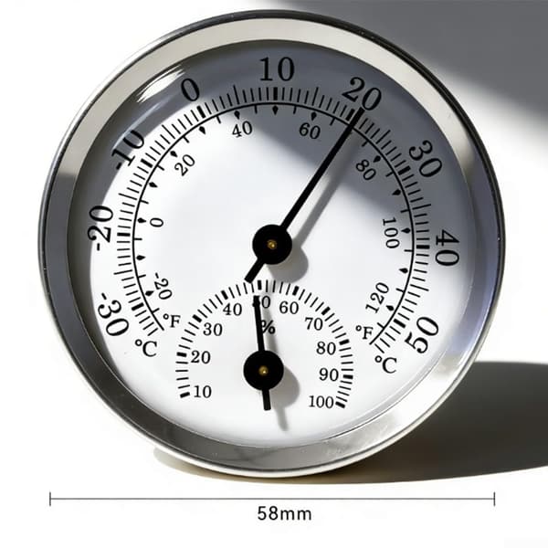 Minivisare termometer och hygrometer 58mm