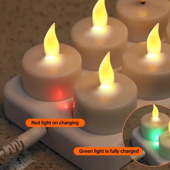Genopladeligt LED fyrfadslys