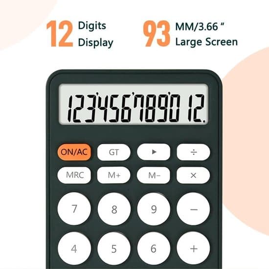 Miniräknare - Orange - Kontor - Elektronisk - Bärbar - Mini - Utomhus