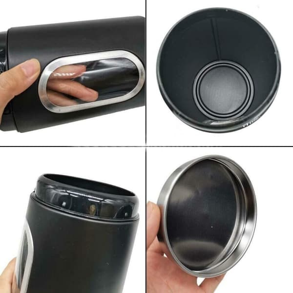 3st Te Kaffe Socker Burkar Förvaringsset Kök Metall Svart