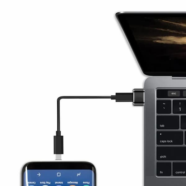 D64 USB-C till USB-adapter. USB Type-C hona till USB 3.0 hane laddning. Data