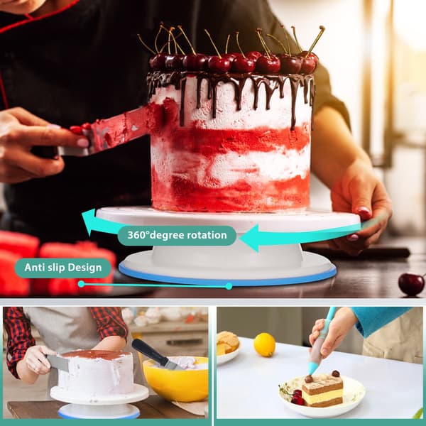 150 stk. sæt kagepynt cupcake-sæt bageudstyr roterende drejebord