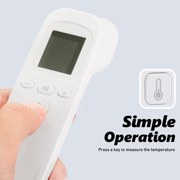 Digital IR Termometer Infrarød Pistol Berøringsfri Pandetermometer