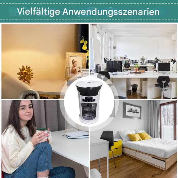 Bärbar USB-luftfuktare, tyst design, multifunktionell för sovrum, camping och husbilar