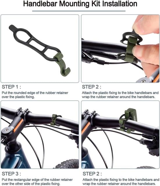 Clip-on pandelampe, løbelys, mini 2-pak sæt, sort, USB-C, 7 lystilstande, camping vandring