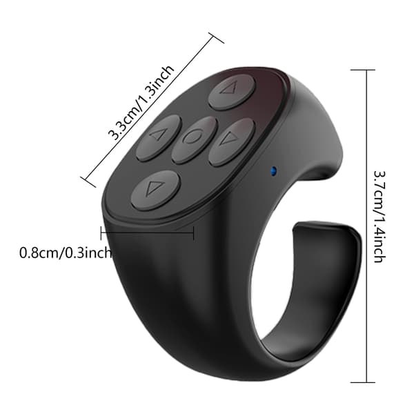 Trådlös Bluetooth-fjärrkontroll för fingerspetsar JX05 Vit