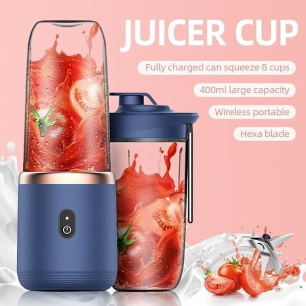 400+400 ml multifunktionell mixer, smoothie maker, mixer i rostfritt stål